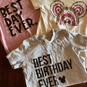 Lot of 3 Disney shirts